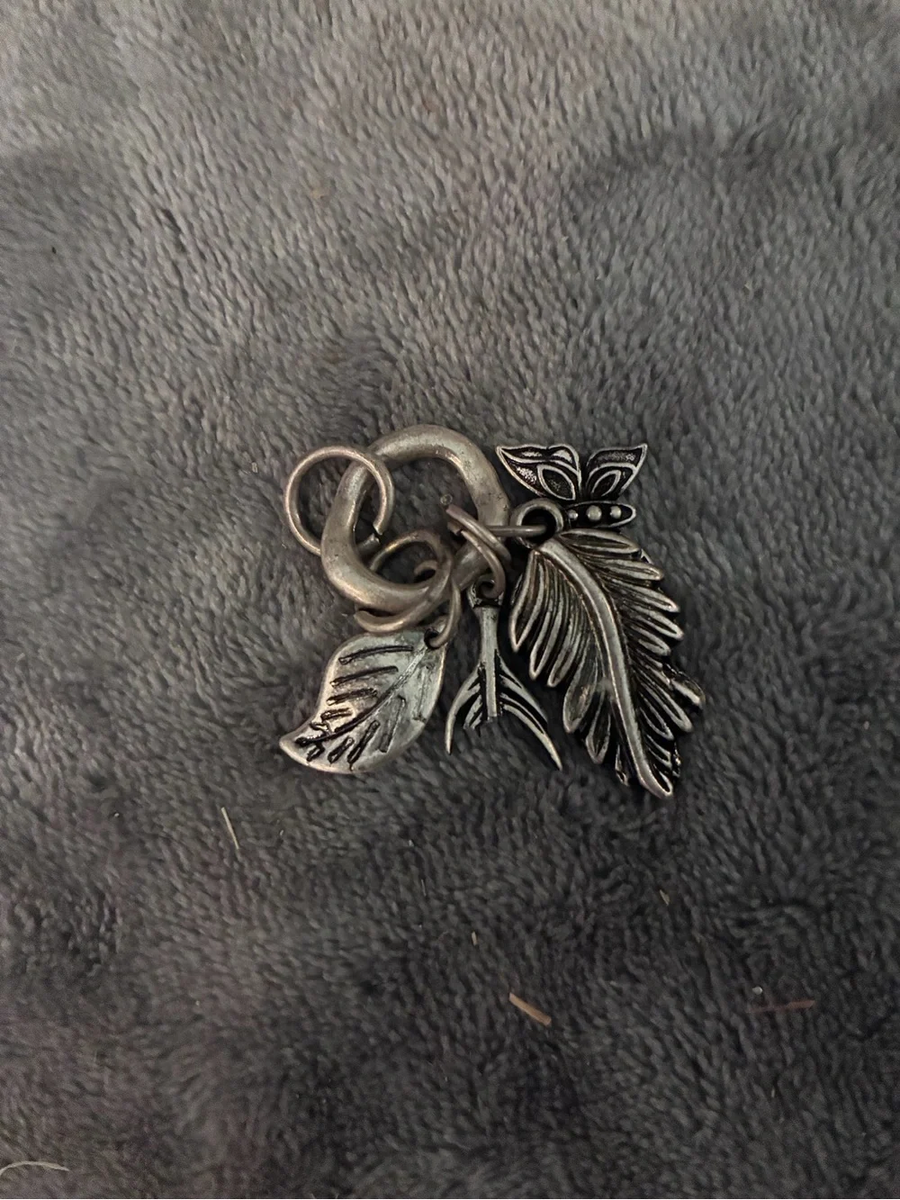 Antique Silver Charm Cluster